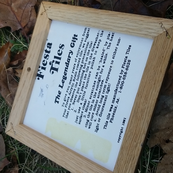 Vintage 80s Fiesta Resin Art Native American Eagle Lake Spirit Signed Artist - Picture 5 of 5